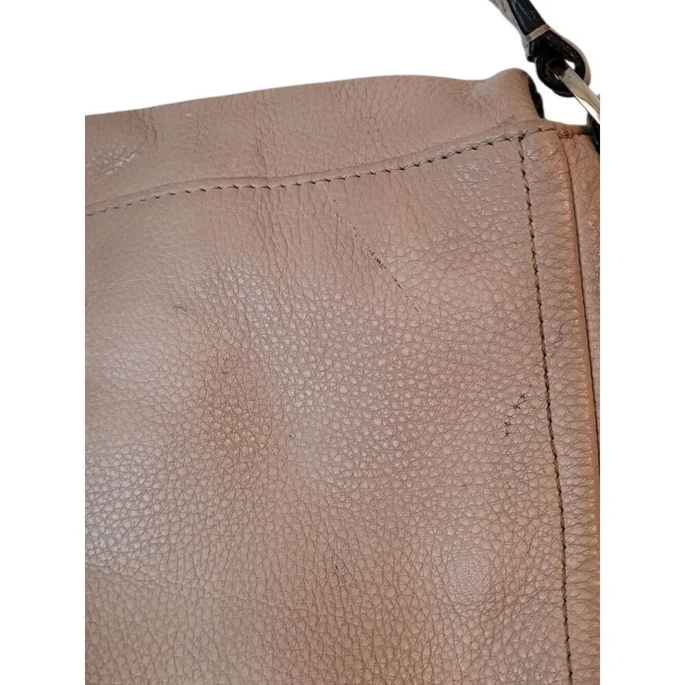 kate spade Leather Crossbody Bag in Nude Tan with Gold Hardware